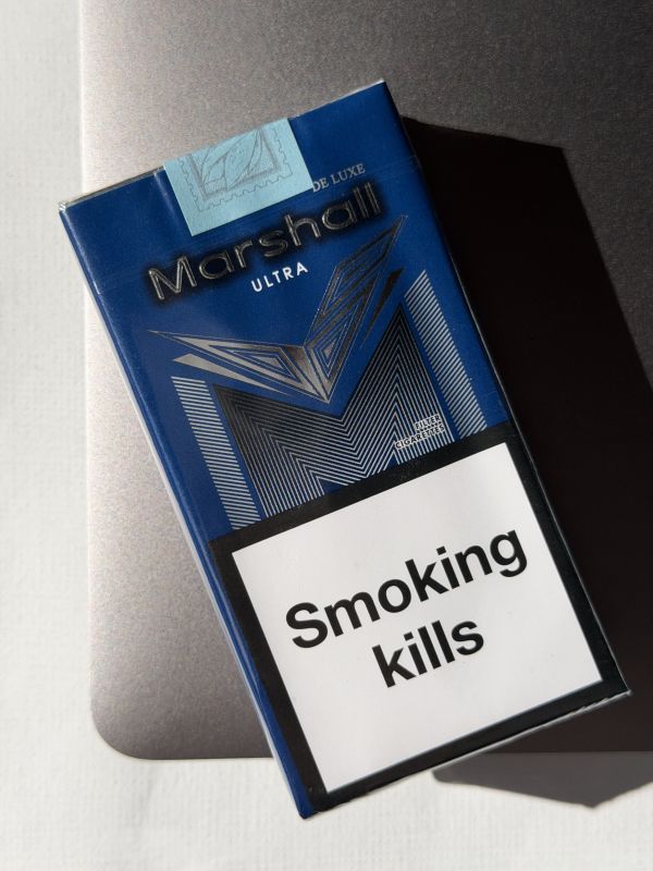 Marshall KS Blue (Маршал КС Синій 100 мм) в м'якій пачці